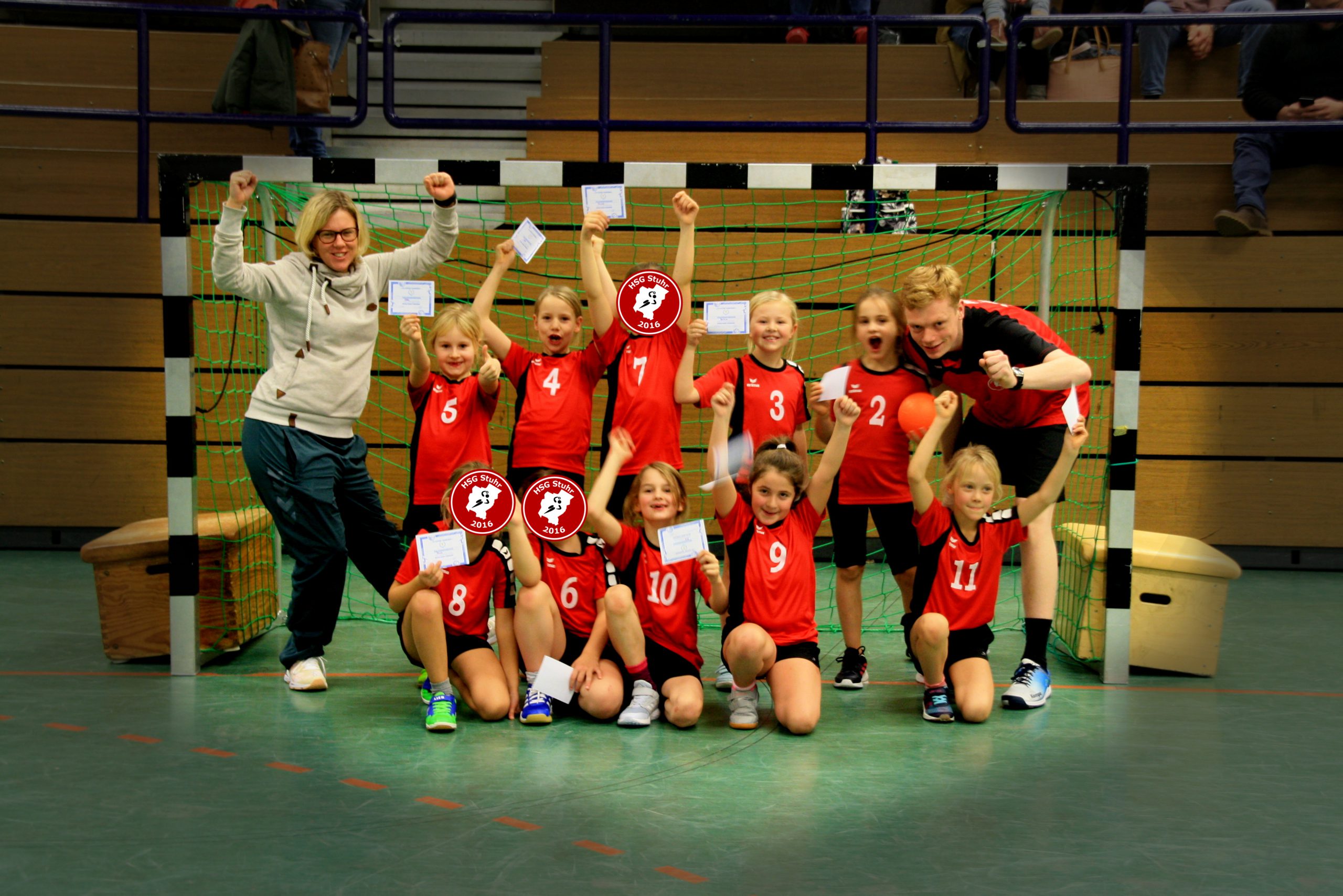 Siegerfoto der MAXI 3 beim ersten Turnier in Oyten